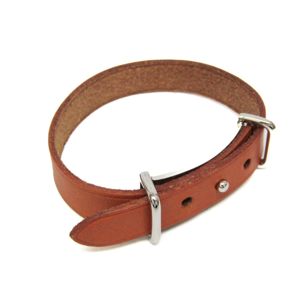 HERMES Brown Leather Bracelet